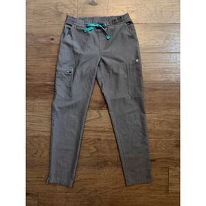 FIGS Technical Collection Grey Cargo Scrub Pants Women XS TW2000 Heather Grey